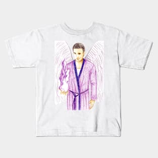 Archangel Zadkiel Keeper of the Violet Flame- White Kids T-Shirt